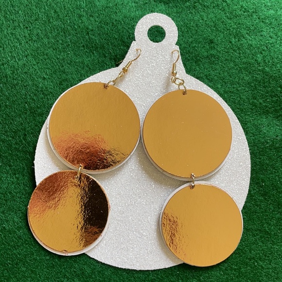 Christmas Candy Premium Paper Artist Made Earrings by Brandi c. - Picture 2 of 6